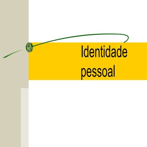 Identidade Pessoal   Personalidade