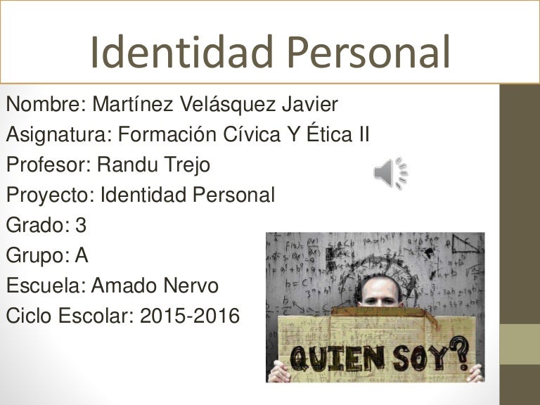 Identidad Personal