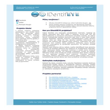 IDEYE Newsletter 1 LT