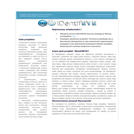 IDEYE Newsletter 1 PL
