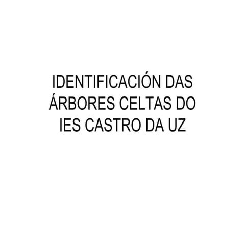 Identificación das árbores celtas do