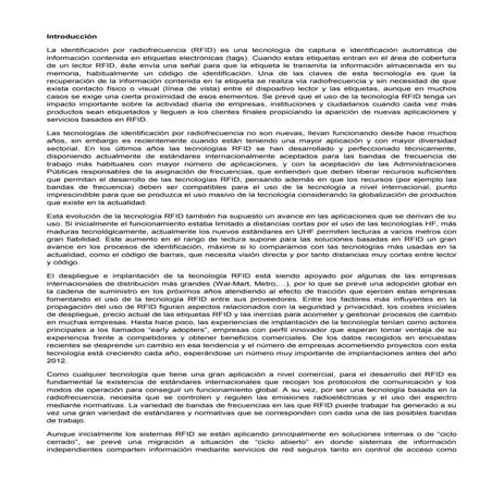 Identificación por radiofrecuencia (rfid)