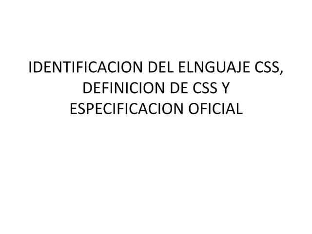 Identificacion