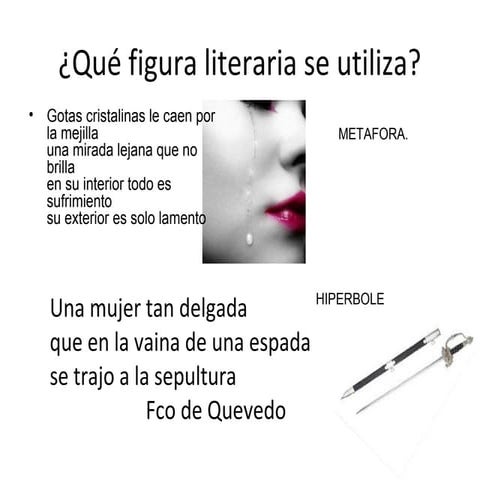 Identificar figuras literarias.
