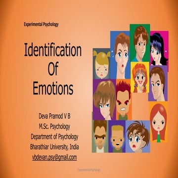 Identification of emotions