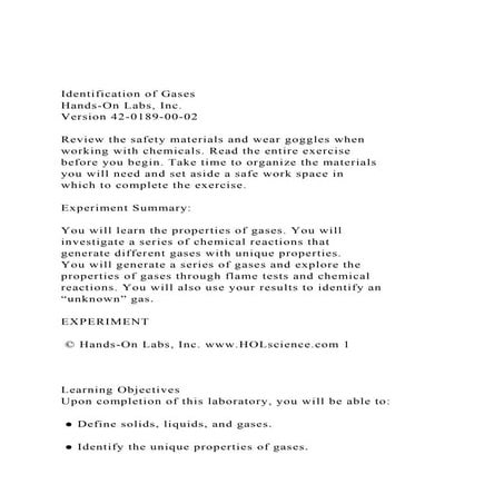 Identification of GasesHands-On Labs, Inc. Version 42-01.docx