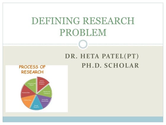 Techniques involved in defining a research problem | PPT
