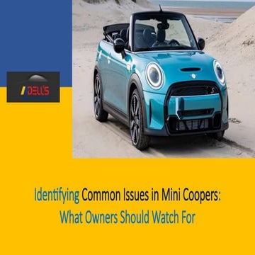 Identifying the Most Common Issues in Mini Coopers Causes and Solutions ...