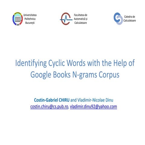 Identifying cyclic words with the help of google