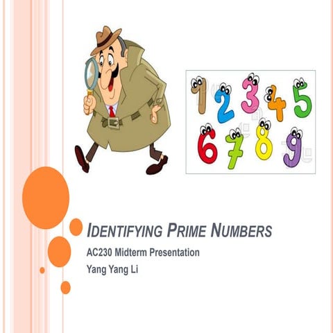 Identifying prime numbers