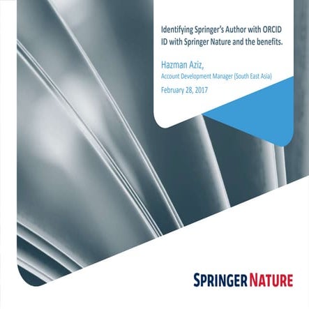 Identifying Springer's Author (with ORCID iD) on SpringerLink (H. Aziz)