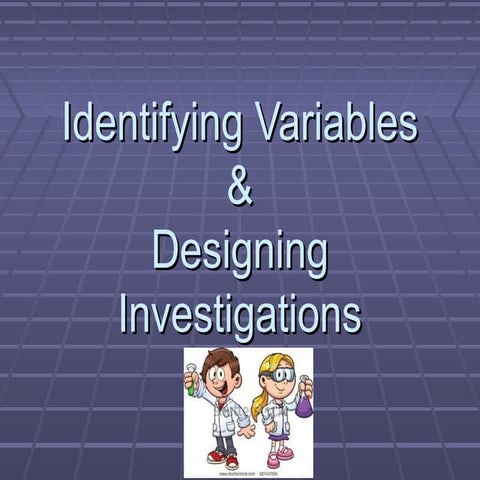 Identifying variables | PPT