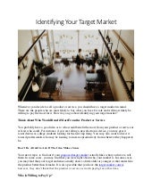 How to Identify Your Target Market