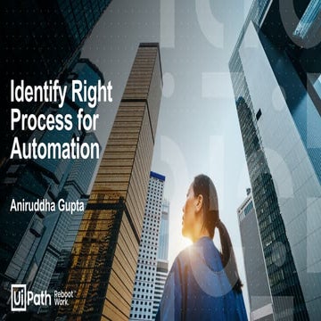 Identify right process for automation