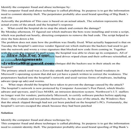 Identify the computer fraud and abuse technique byThis computer f.pdf