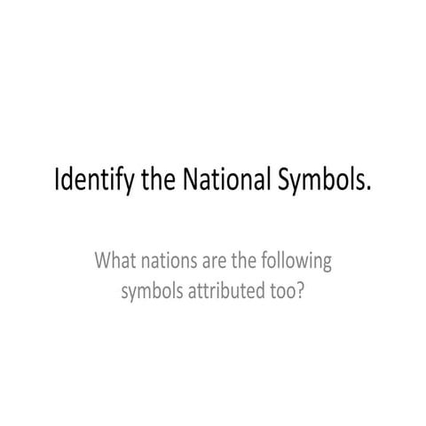 Quiz: Identify the national symbols