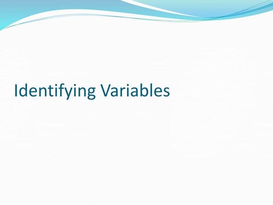 Types of variables in research | PPTX