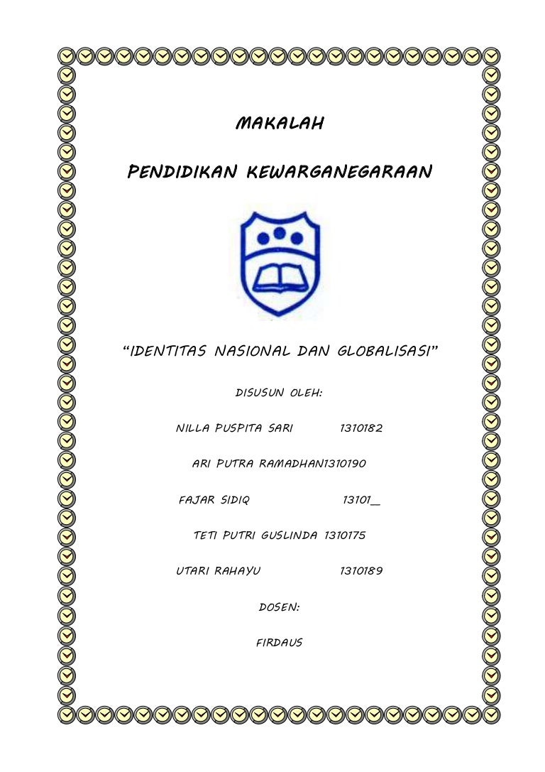 Identitas Nasional Dan Globalisasi