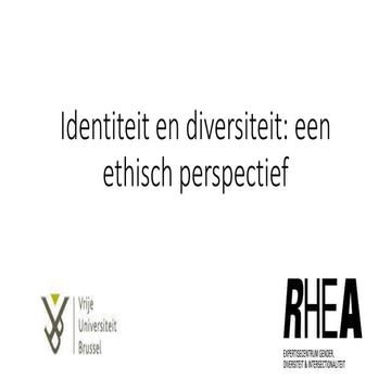 Identiteit en diversiteit: een ethisch perspectief