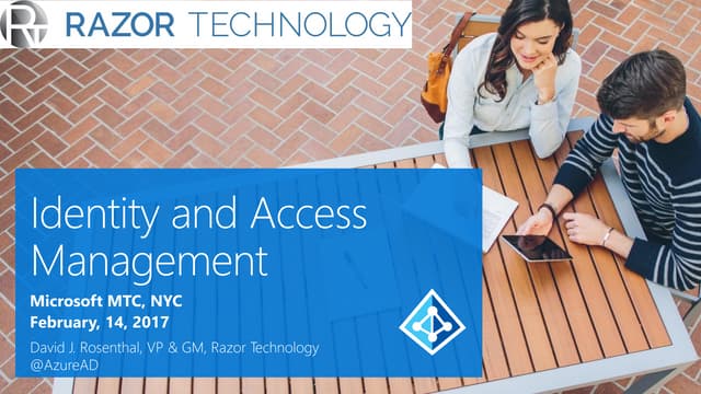 Identity and Access Management from Microsoft and Razor Technology