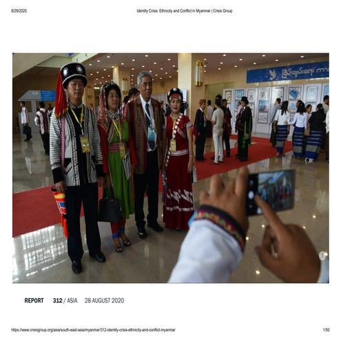 Identity crisis  ethnicity and conflict in myanmar crisis group