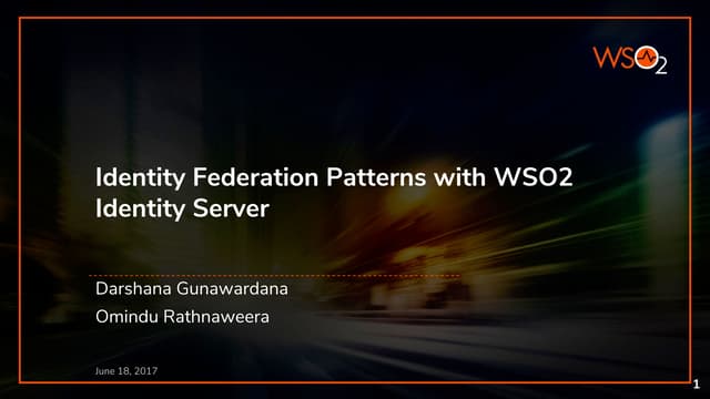 Identity Federation Patterns with W...