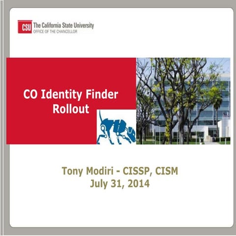 Identity finder presentation
