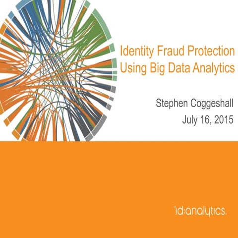 Identity Fraud Protection Using Big Data Analytics - StampedeCon 2015