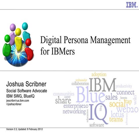Digital Persona Management For IBMers