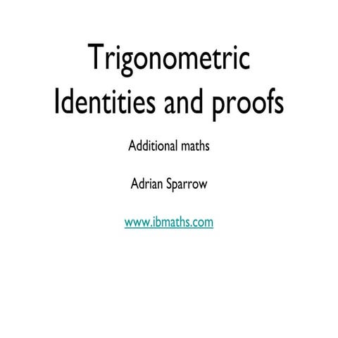 Identitas trigonometri