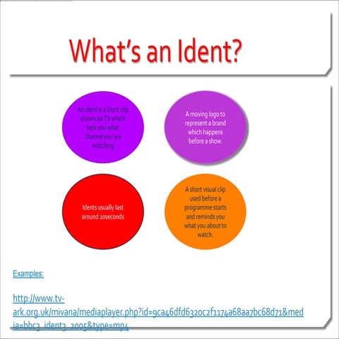 Ident presentation shannon