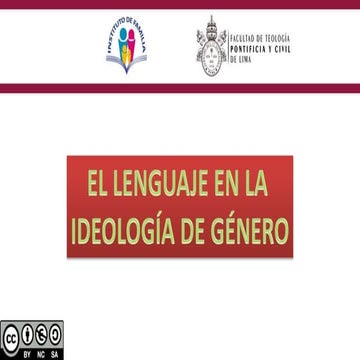 Ideología de género y lenguaje