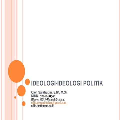 Ideologi ideologi politik