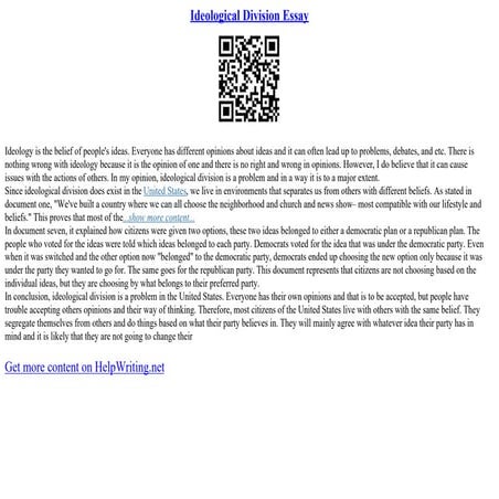 Division Essay Examples | PDF