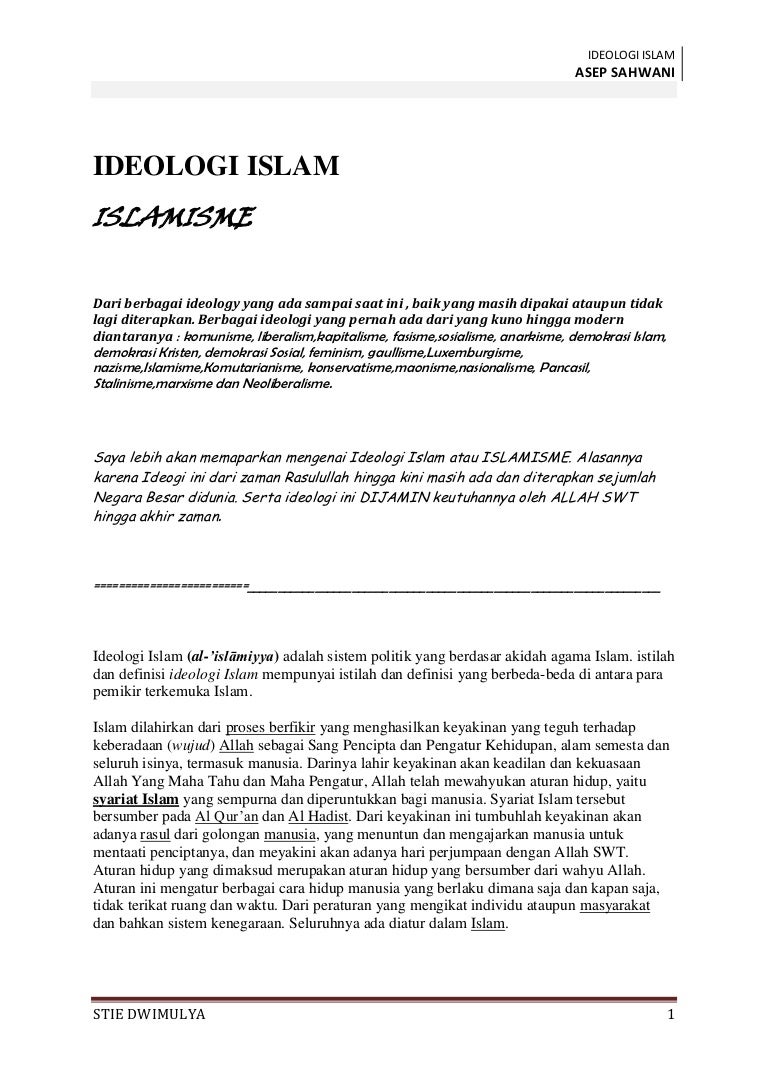 Ideologi Islam