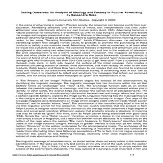 Ideology In Advertising