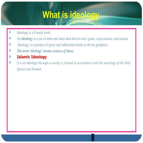 Ideology of pakistan and two nation theory