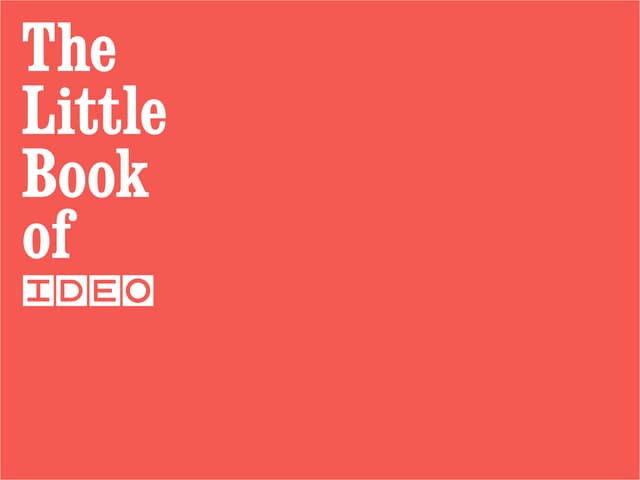 The Little Book of IDEO: Values