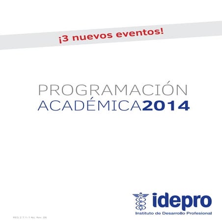 IDEPRO - Programación 2014