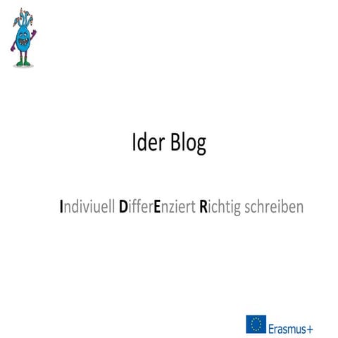 Vortrag zu Iderblog im Rahmen des SaarCamps 2015