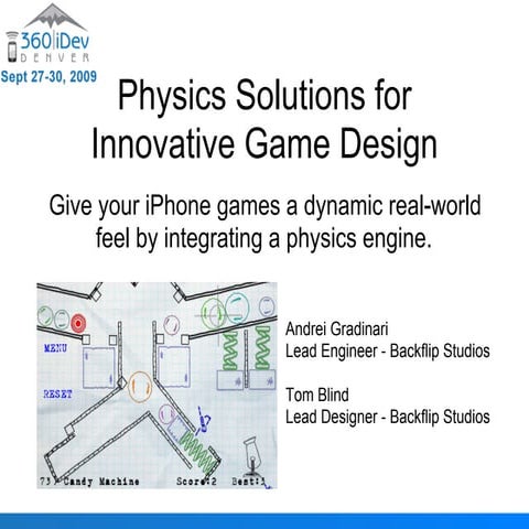 Physics Solutions for Innovative Game Design | PPT