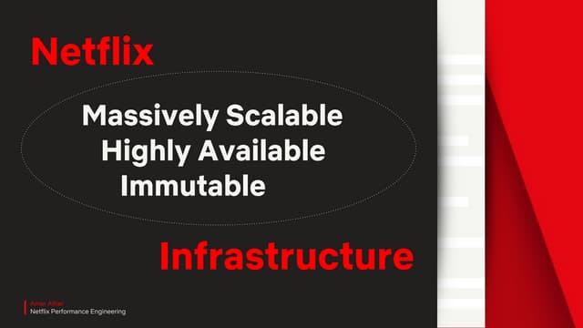 Netflix Massively Scalable, Highly Available, Immutable Infrastructure