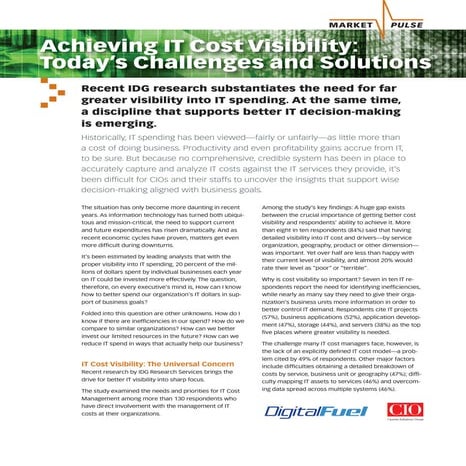 Digital Fuel- Achieving IT cost visibility-Id gresearch cio_study_1009