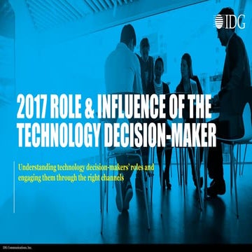 2017 Role & Influence of the Technology Decision-Maker