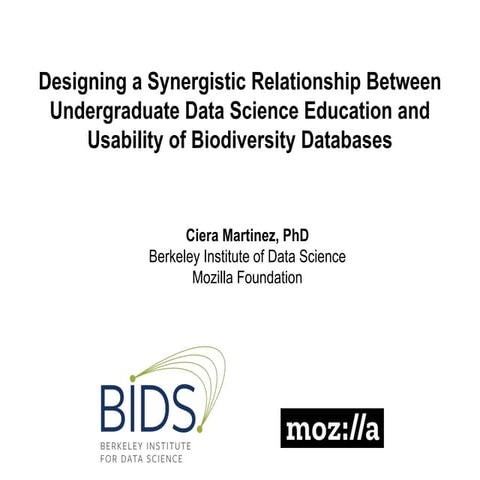 Designing a synergistic relationship between undergraduate Data Science educa...
