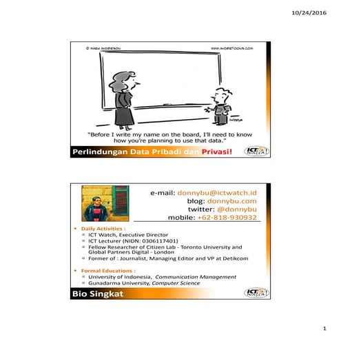 ID IGF 2016 - Hukum 1 - Privasi Online dan PDP
