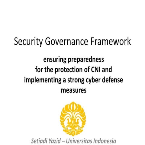 ID IGF 2016 - Infrastruktur 3 - Security Governance Framework