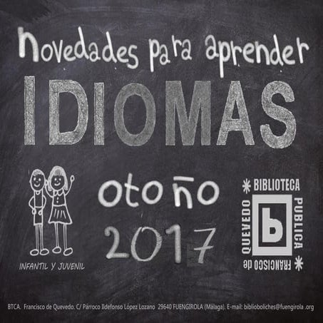 Idiomas infantil juvenil otoño