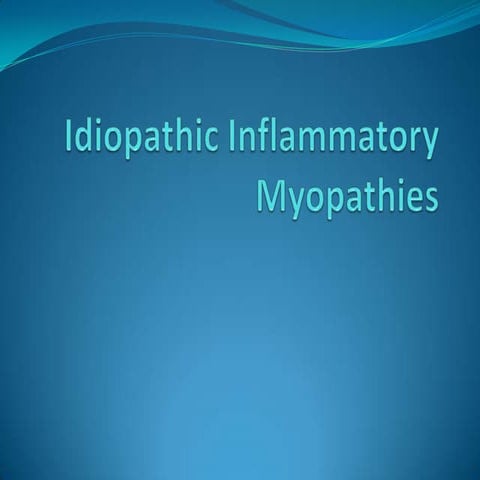 Idiopathic inflammatory myopathy