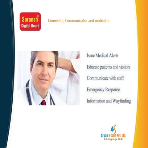 Aryan E-Soft Pvt Ltd Software offers Saransh Digital Board 